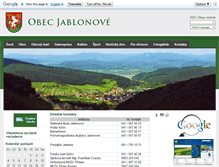 Tablet Screenshot of jablonove.sk